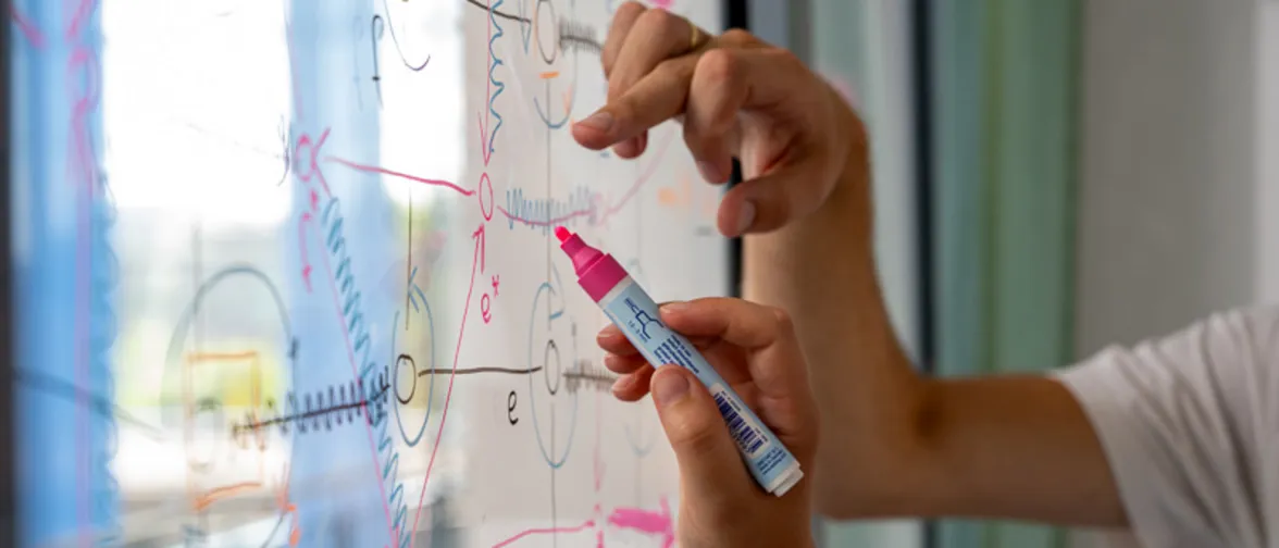 structures in optimization problems Mathematicians visualize networks on a glass wall that help us identify structures in optimization problems that can be exploited in fast algorithms.